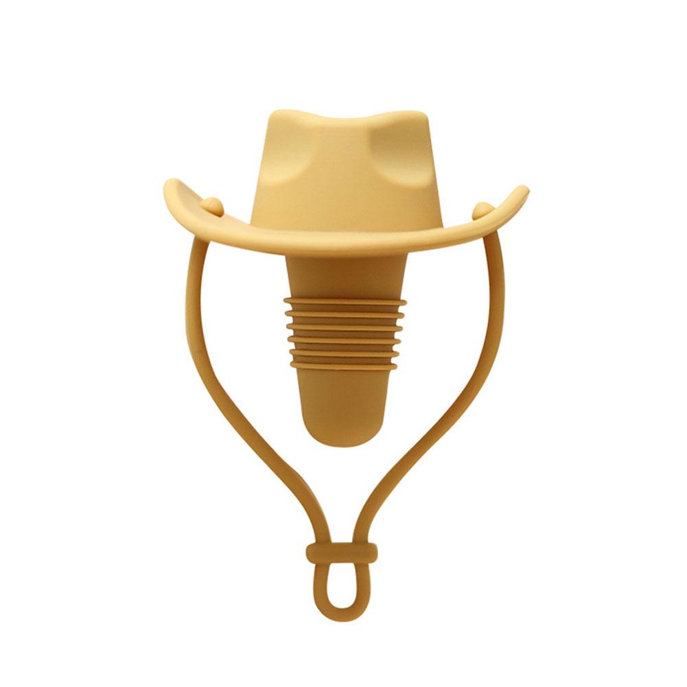 Silicone Red Wine Stopper Western Cowboy Hat Creative Leak Proof Wine Grade Food Sealing Wester S2C8