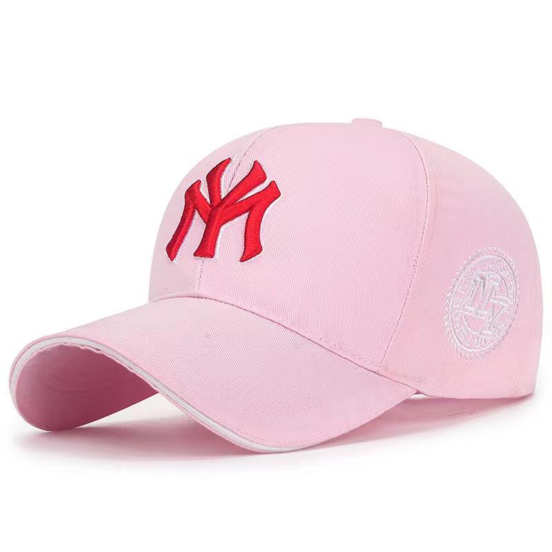 Korean Style Women's Duckbill Cap with "MY" Embroidery - Spring/Autumn Fashion, Casual Baseball Hat for Outdoor Sunshade.