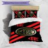 Flamengo 3pcs Bedding Set Duvet Cover Closure Includes 1 Duvet Cover & 2 Pillowcases for All Seasons Bedroom Home Dorm Decor