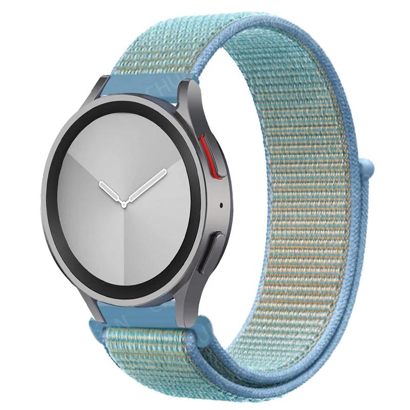 Nylon Loop Band For Samsung Galaxy Watch 6/5/pro/4/Classic/active 2 43-47-44mm 20mm/22mm Sport Bracelet Huawei Gt 4/2/e/3 Strap