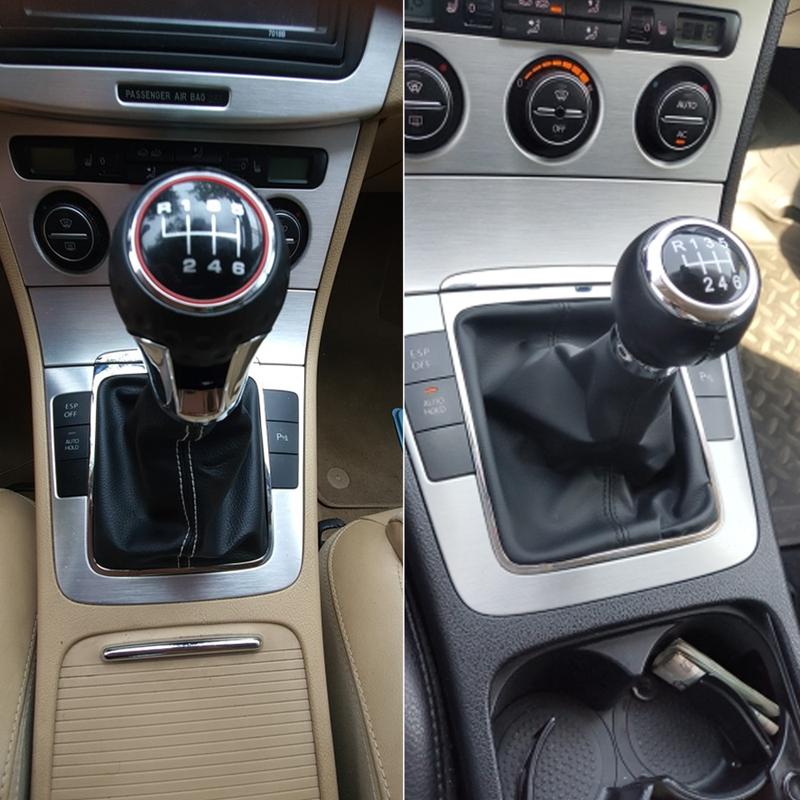 Для VW Passat B6 B7 CC 2005-2013 Ручка переключения передач с пылезащитным чехлом 5/6-ступенчатая Ручка переключения передач Рычаг Гетра Чехол Рамка Комплект