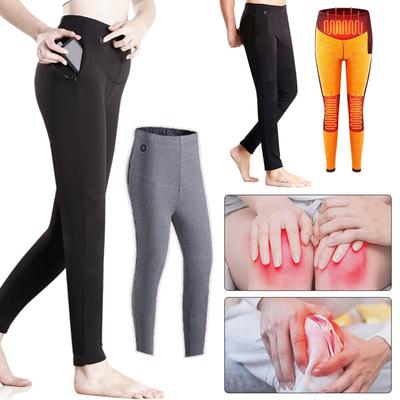 Брюки с электрическим USB-подогревом, зимние теплые брюки с подогревом, эластичные леггинсы