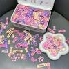 Star Hair Clips Y2K Sweet Dopamine Candy Shade Hollow Barrettes 9 Pack No-damage Hair Accessories for Prom Wear