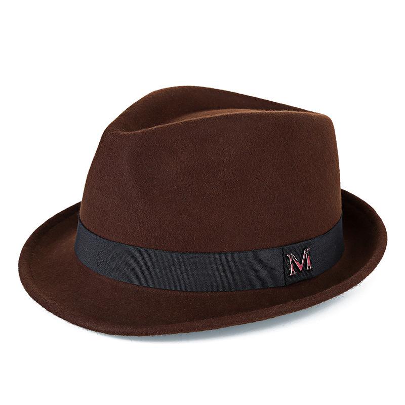 Pure Wool Men'S Hats, Green Middle-Aged And Elderly Top Hats, Warm Outdoor British Jazz Hats In Autumn And Winter, Directly Approved By Manufacturers