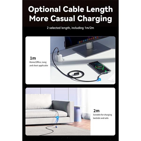 Essager 7A 100 Вт USB C кабель для быстрой зарядки цифровой дисплей локоть типа C кабель для Huawei Mate60 Pro Xiaomi Samsung Vivo шнур для передачи данных