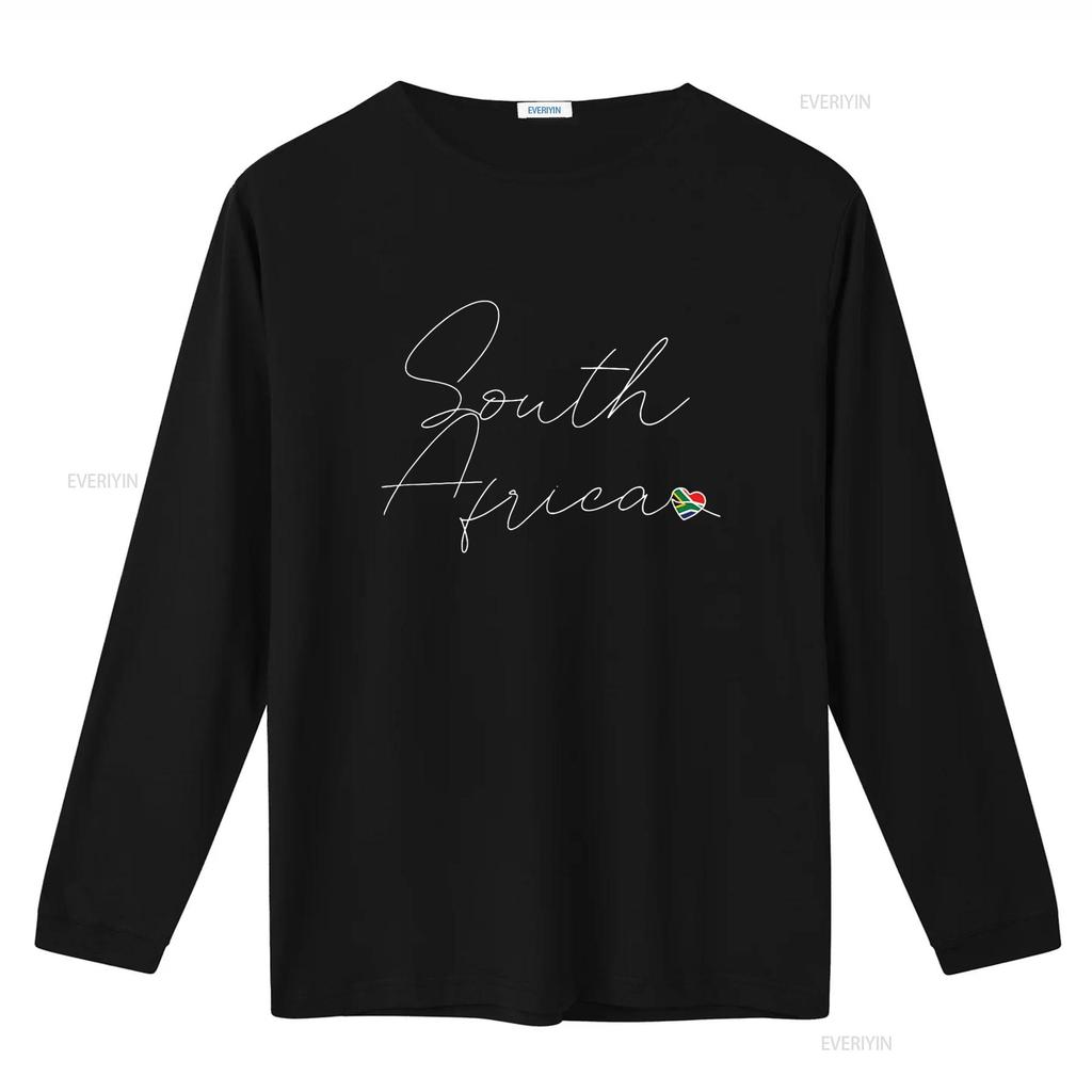 Simple Love South African Flag Heart on Africa T Shirt vintage Washed graphic designer clothes Stretched Slightly Versatile