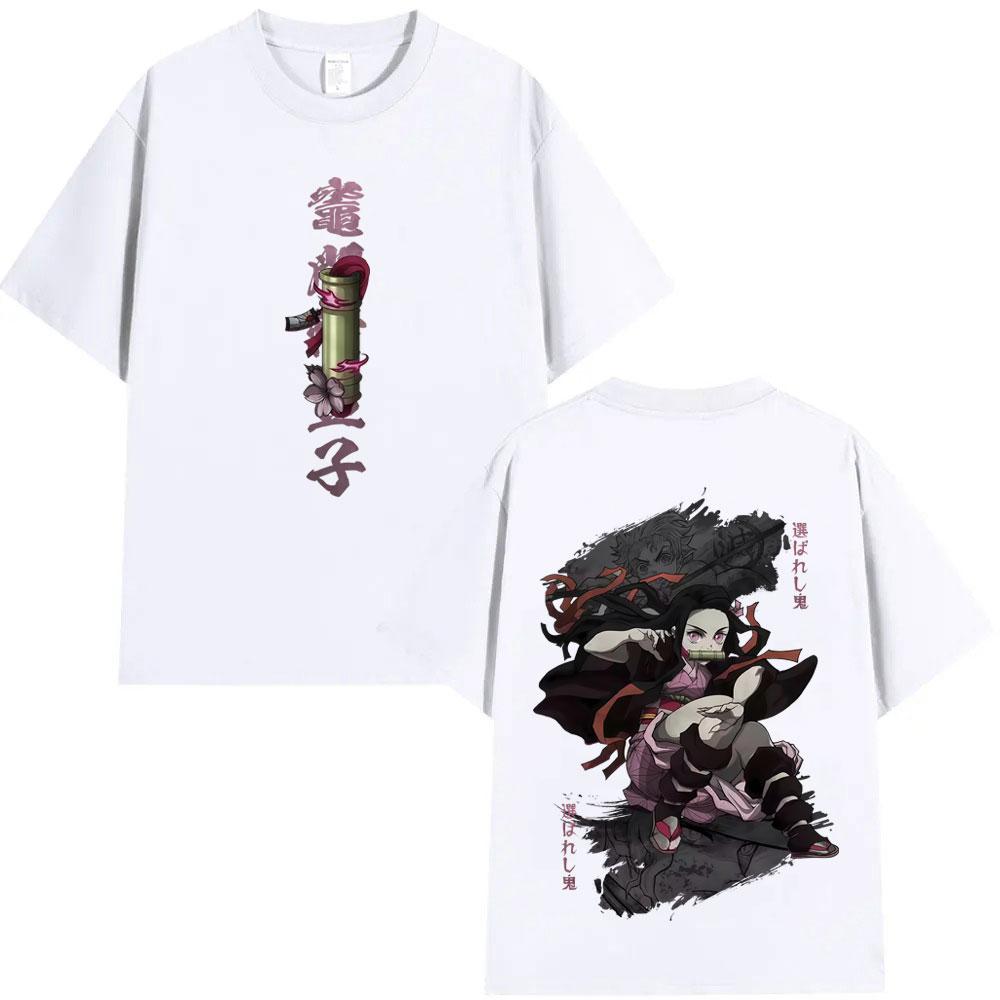 Anime Demon Slayer Kamado Nezuko Graphic T Shirts Unisex Women Clothing Fashion Short Sleeve Tshirts Unisex Streetwear