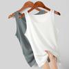 2023 Summer Ice Silk Camisole: Solid Color, All-Match, Anti-Exposure Sleeveless Vest
