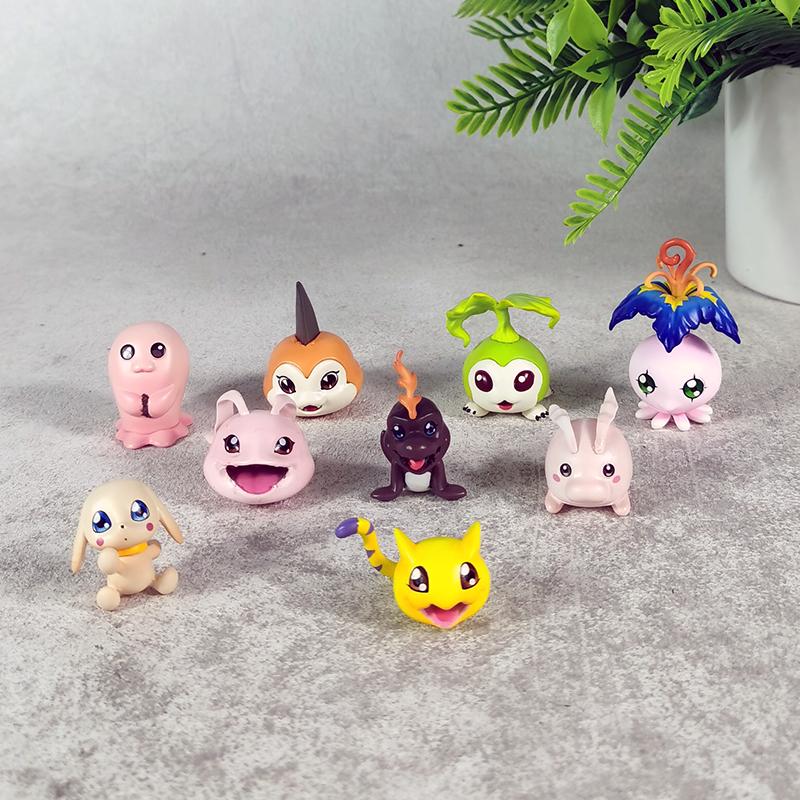 2-5.5cm Anime Digimon Adventure Figure Gabumon Pyocomon Koromon Mochimon Action Figures Pvc Statue Collection Model Toys Gifts