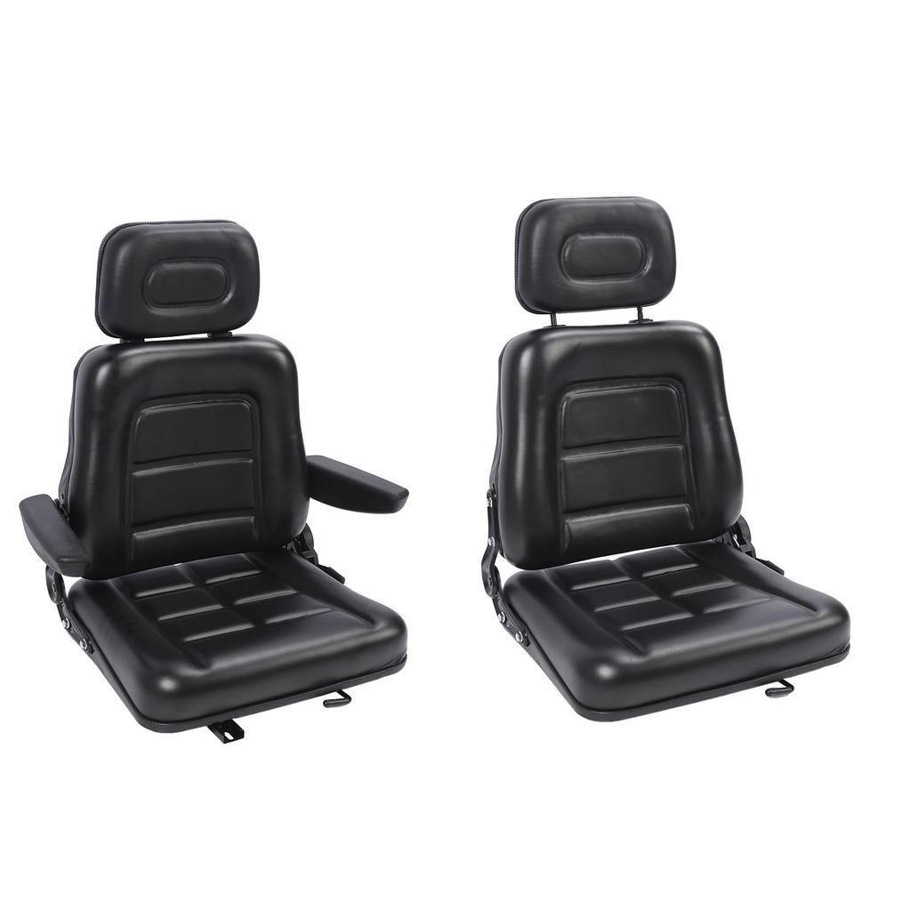 Tractor Seat 3 Level Adjustable Headrest Comfortable Wear Resistant Anti Scratch Excavator Seat for Telehandler