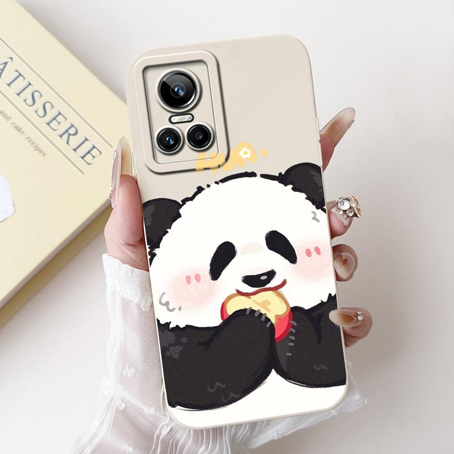 For Realme GT Neo 3 Case Lovely Panda Rabbit Dog Duck Soft Liquid Silicone Shockproof Bumper For Realme GT Neo3 150W Phone Cases