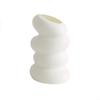 Plastic Vase Spiral Nordic Minimalist Imitation Glazed Porcelain Creative Flower Arrangement Decoration Dry Wet Flower Vase New
