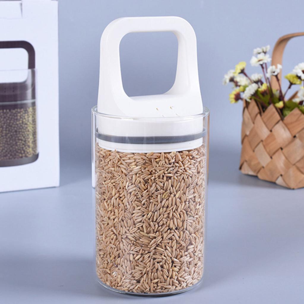 Innovative Canister Vacuum Storage Jar Container Glass Storage Jar with Vacuum Seal Lid Container for Food Preservation