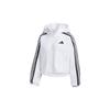 Color Block Sherpa Warm Casual Hooded Jacket Women Jackets Han-Jade-White GM1424