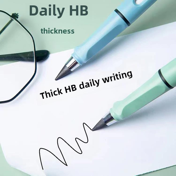 Вечный черный карандаш: Не требует заточки или чернил, прочный, HB для студентов и детей