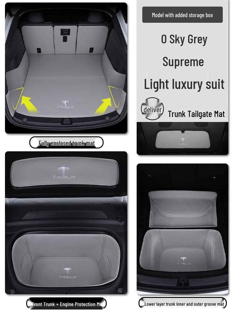 Полнопокрывной коврик в багажник для Tesla Model Y - Аксессуары Maodou