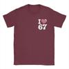 Love 67 Valentines Day TShirts for Men  Vintage Pure Cotton Tee Shirt Round Collar Short Sleeve T Shirt Unique Tops