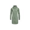 Куртка с капюшоном с однотонным логотипом средней длины, женская верхняя одежда, зеленая 1364906-348