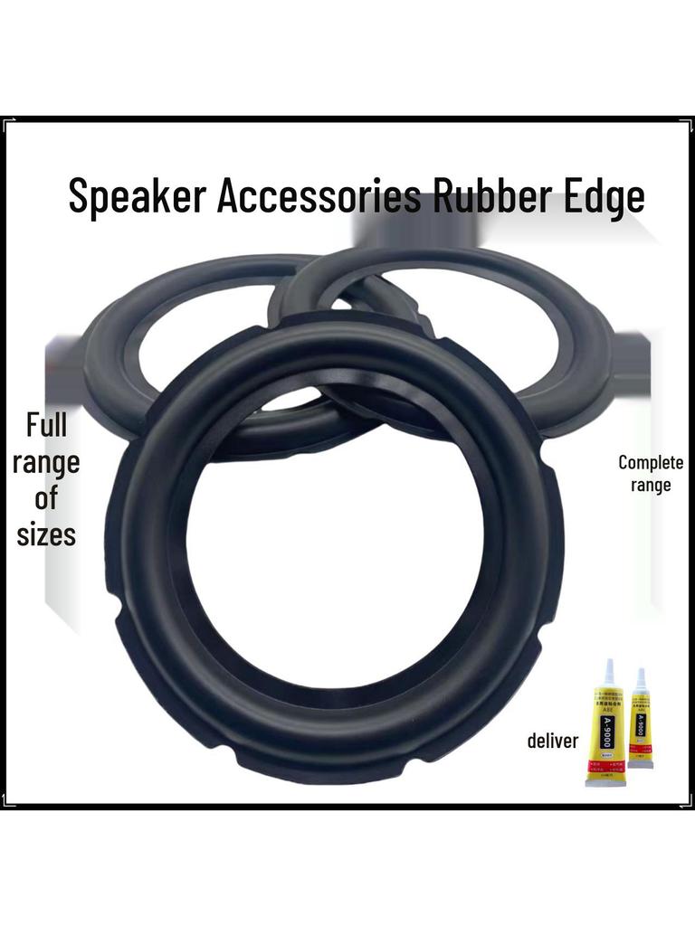 6.5" 8" 10" Speaker Subwoofer Rubber Edge Ring Accessories