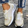 Fashion Casual Lace-Up Platform Sneakers for Women Autumn 2025 Solid Plus Size Shoes Woman Non-Slip Zip Female Sports Shoes