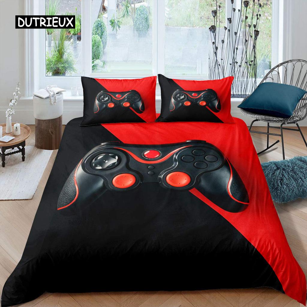 Комплект постельного белья Game Duvet Cover Set Game Contoller для детей, мальчиков, подростков, игровой комплект постельного белья Double Queen King Size из полиэстера