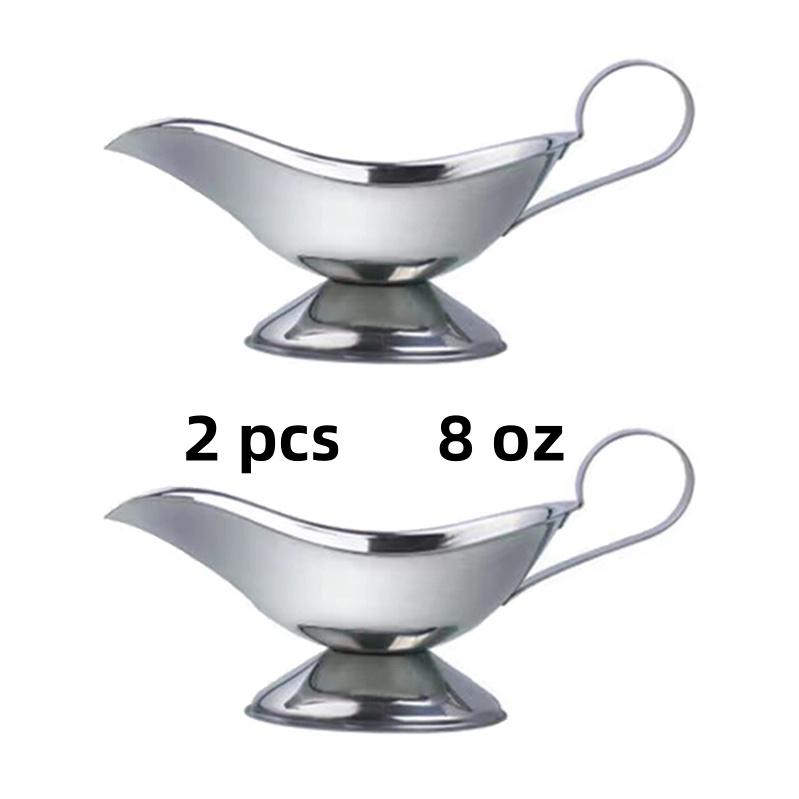 304 Соус без капель для соуса Lip Salt Spice Sauce Boat Kitchen Restaurant Steak Saus Lip Stainless Steel Sauce Storage Box Spice Banquet