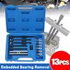 13Pcs/Set Embedded Bearing Removal Tool Small Insert Bearing Puller Special Disassembly Tool for 6004-6010 6201-6206 6300-6302