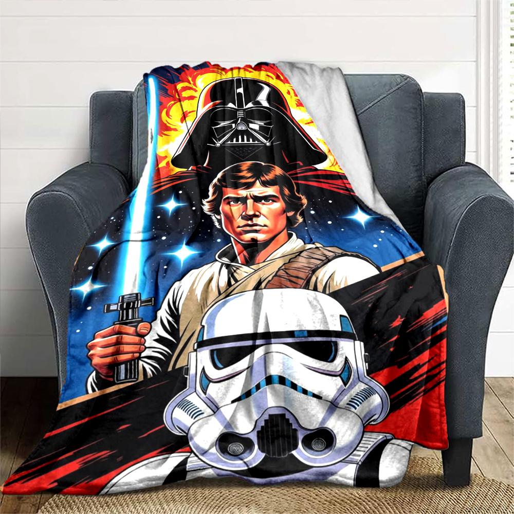 Star Wars Blanket Warmthful Decor Great for Picnics Office Chair Office for All Occasions Modern Suitable for Gifting Relatives and Friends