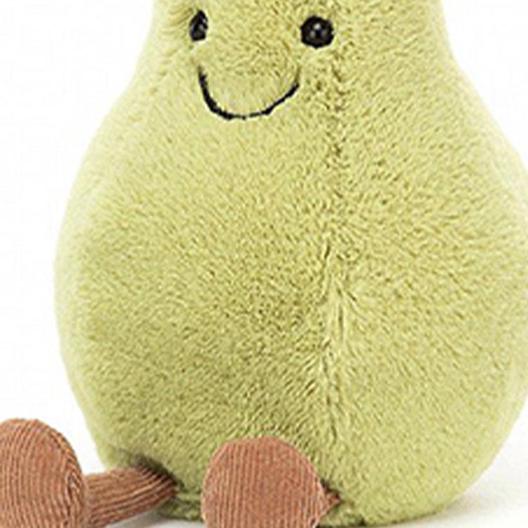 Jellycat Серия "Веселая еда" Фрукт Смешная груша Успокаивающая кукла Плюшевая кукла Сидящая 20 см высотой