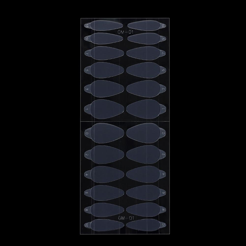 Hot System Extension Poly Nail Gel French Forma Dual Sticker for Dual Forms French Line Silicone