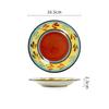 6.5 Inches European Ceramic Dinner Plates Hand Painted Western Salad Plate Household Exquisite Fruit Dish Kitchen Accessories