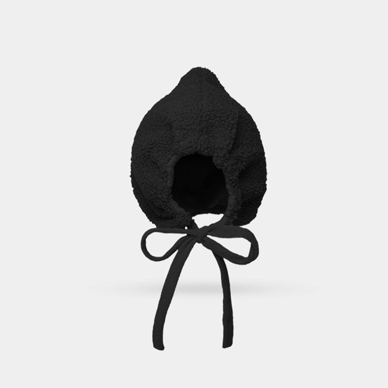 Женская красная плюшевая шапка-ушанка из овчины - Ветрозащитный, теплый и защищающий уши зимний аксессуар