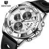 Watches Mens Top Brand Luxury Clock Casual Phase Men Watch Sport Waterproof Quartz Chronograph