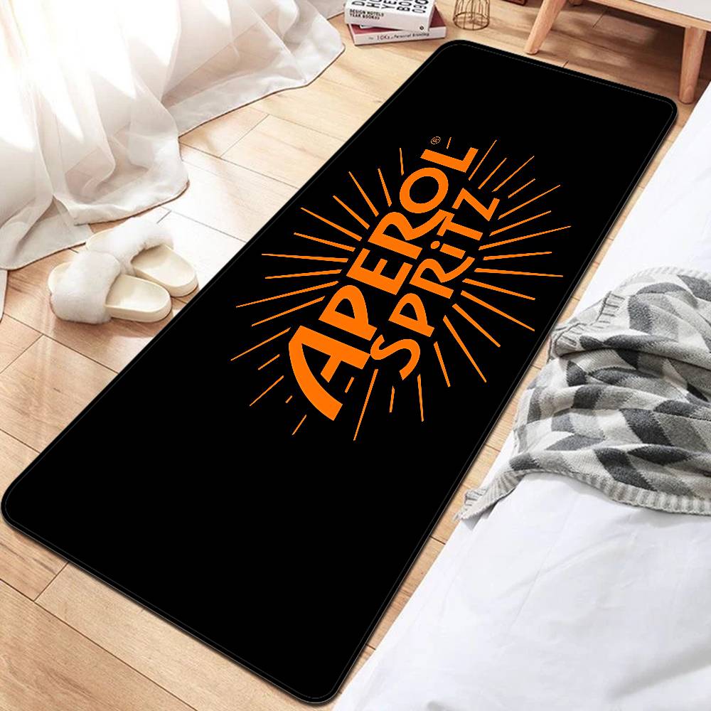 A-Aperol S-Spritz Ванный коврик Противоскользящий Впитывает воду Длинная полоса Подушка Коврик для спальни Приветственный коврик