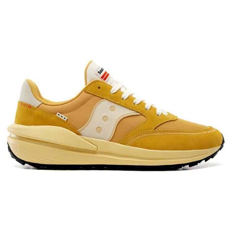 SAUCONY Jazz Renew Сетка Нейлон Удобные Универсальные Прочные Дышащие Низкие Повседневные Кроссовки Унисекс Желтый S79040-3