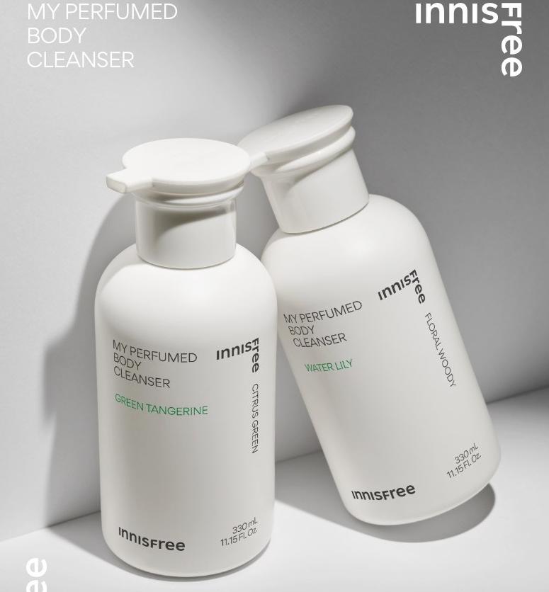 Innisfree My Парфюмированное очищающее средство для тела «Цветок хлопка» 330 мл