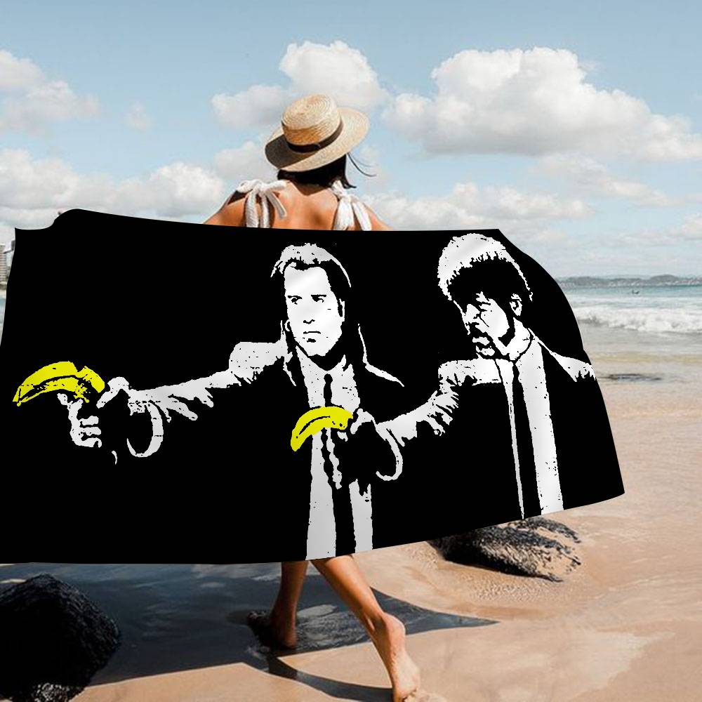 Artist Banksy Microfiber Beach Towel Absorbent Quick Dry Soft Yoga Swimming Resort Mountain Climbing Towel