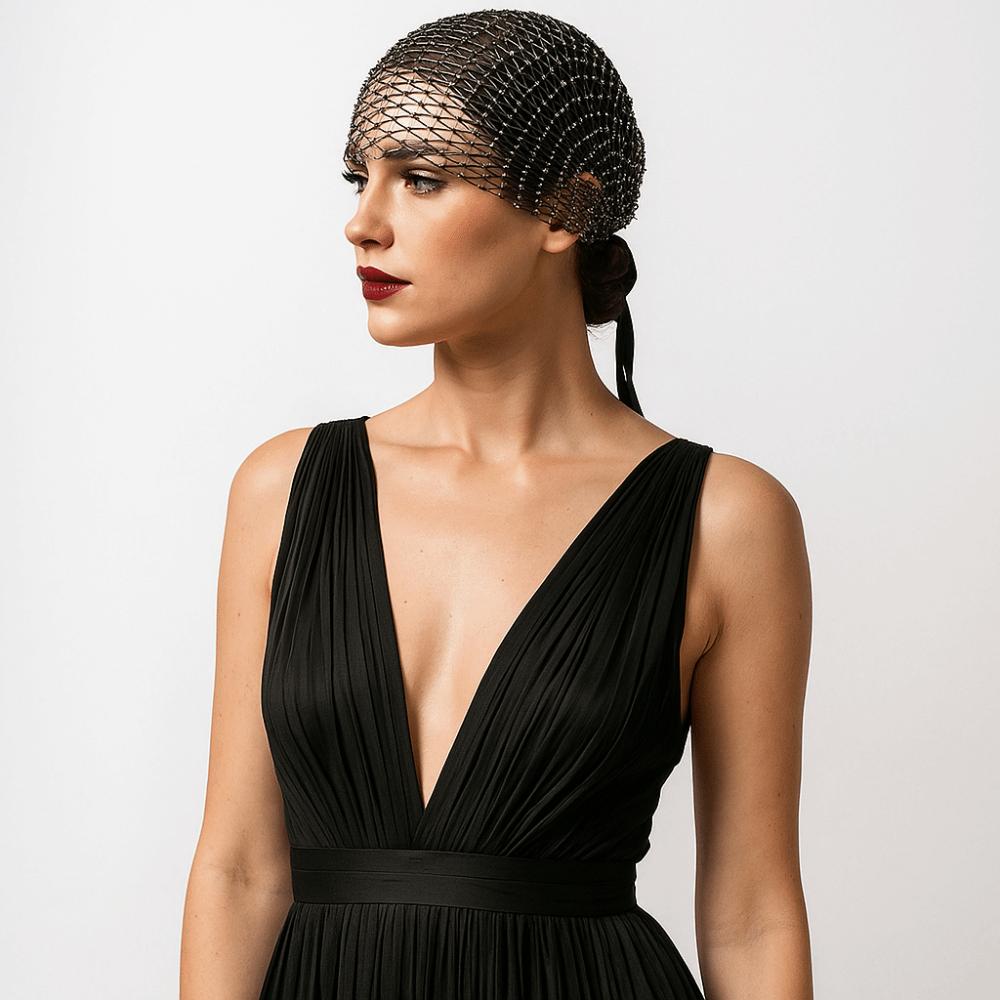 Эластичная шапочка-сетка для рыбалки, ажурная шапочка, элегантный аксессуар, свадебный головной убор, ночной клуб