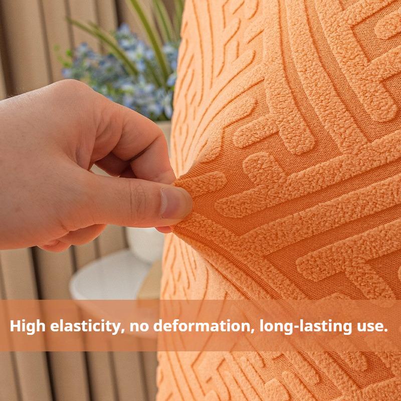 Thickened Chair Set Chair Cover Elastic Full-cover One-piece Table and Chair Cover Jacquard Chair Cover Universal for All Seasons