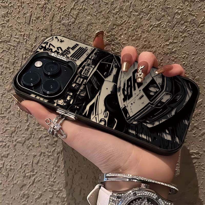 Супер крутой ретро-спортивный автомобиль Чехол для iPhone Для iPhone 16 15 14 13 12 11 Pro Max XR XS MAX 7 8 PLUS MINI INS Прозрачный Чехол