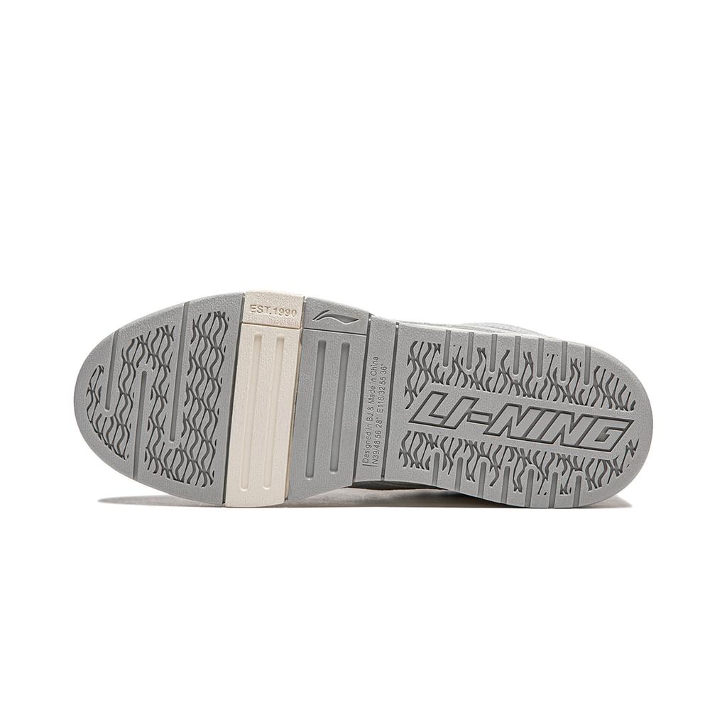 Li Ning Wave Pro Slip Resistant Cushioning Abrasion Resistant Support Skateboard Shoes Women's Gray AECU020-1