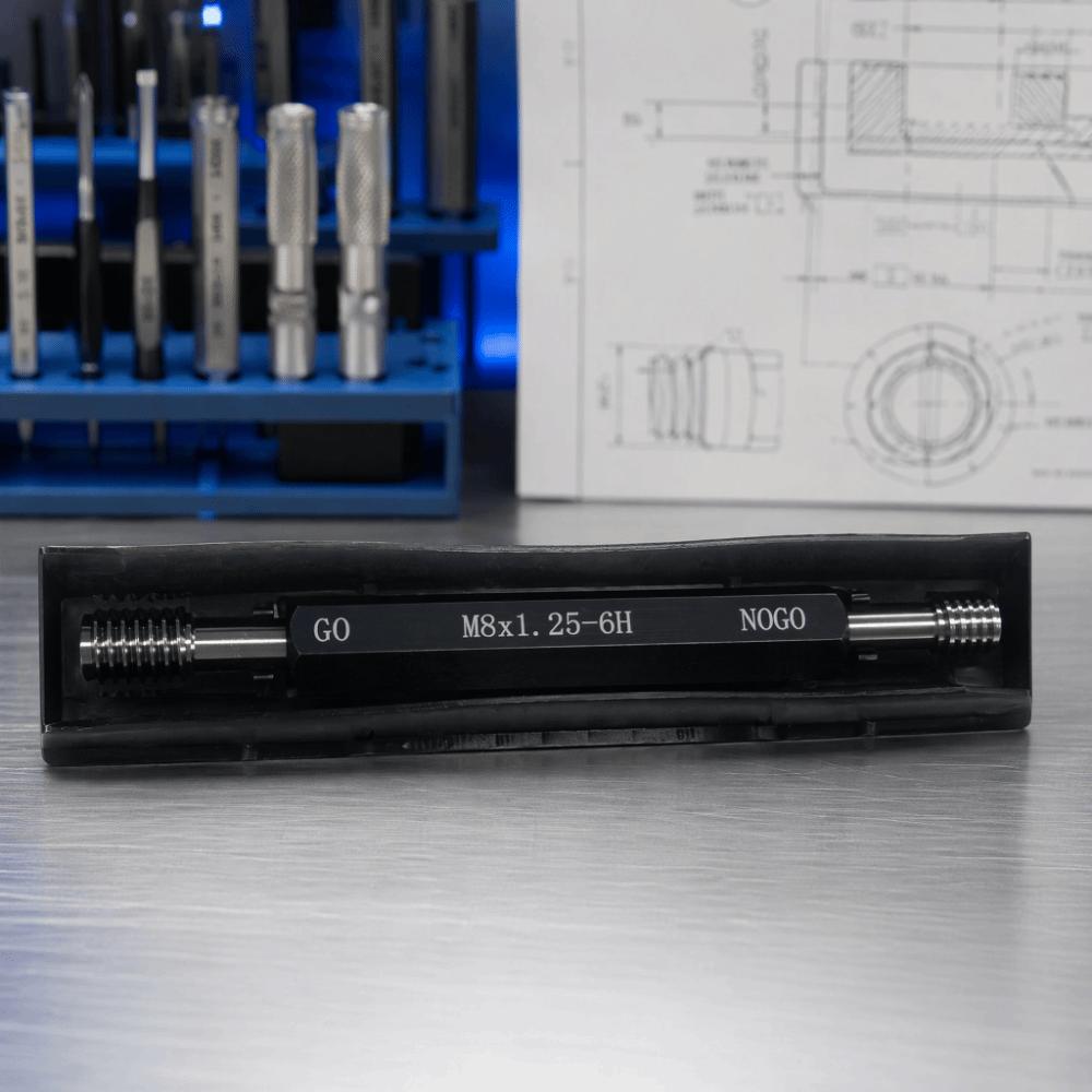 6H Tolerance Thread Gage 90mm Length Metric Thread Gauge Steel Thread Gauge Measurement Tool