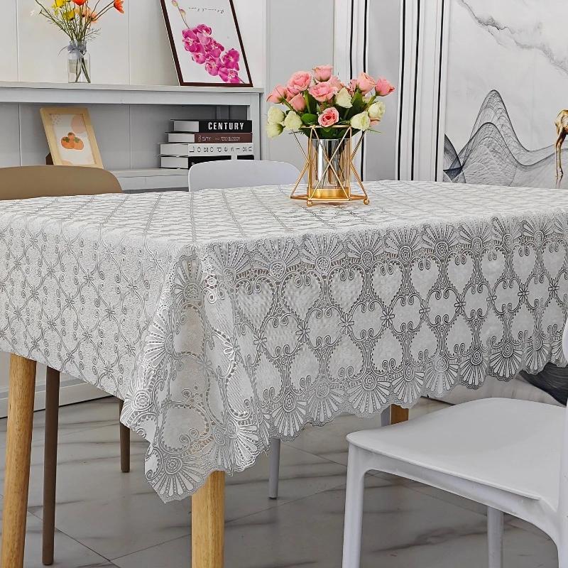 Квадратная скатерть с принтом из ПВХ, водонепроницаемая, маслостойкая, моющаяся скатерть, домашний минималистичный обеденный стол, чехол для журнального столика