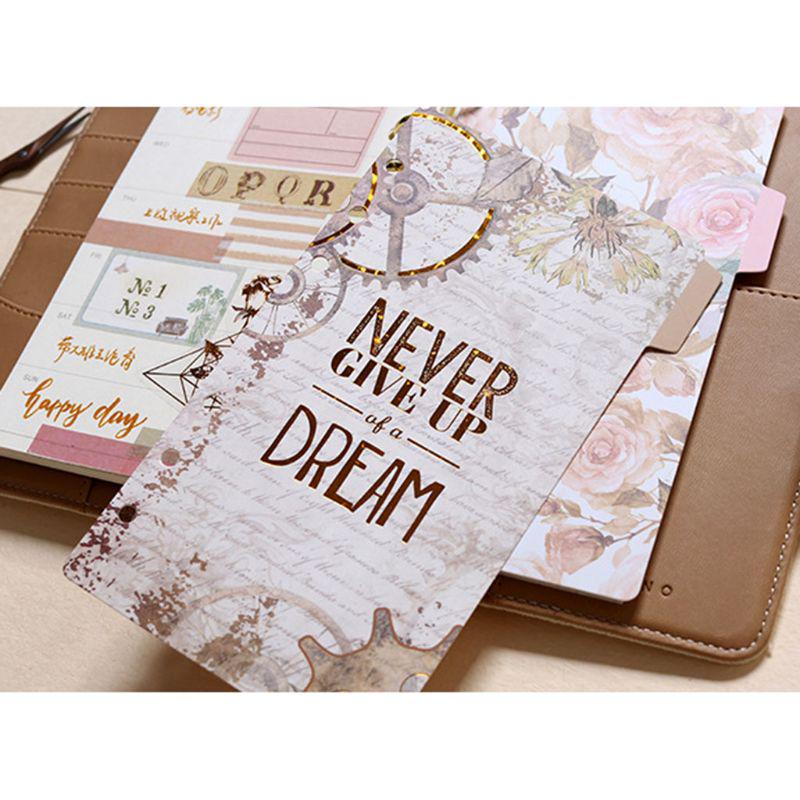 Комплект разделителей страниц для блокнота А5, А6