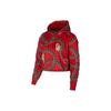 Nike Узор цепи полный принт толстовка женская толстовка с капюшоном красный CJ6306-657