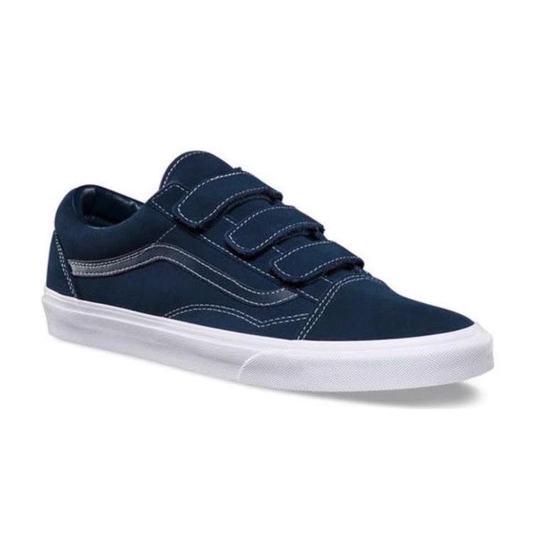 Vans Серия Old Skool Универсальные Повседневные Удобные Низкие Кеды для Скейтборда Унисекс Синие VN0A3D29QWM