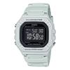 Стандартные цифровые часы W-218H-8BV Мужские/Женские Дешевые Casio Ледяной Серый Инвертированный ЖК-дисплей Зарубежная модель