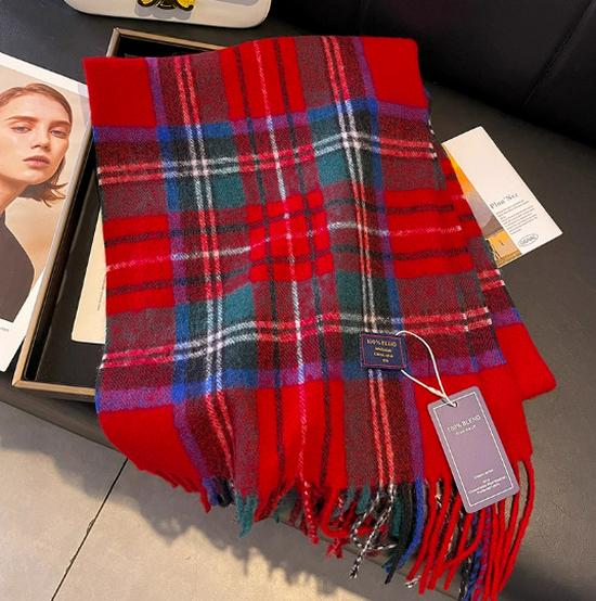 Женский классический британский стиль Черно-белый клетчатый шарф, зимний шаль из искусственного кашемира, двусторонний дизайн в клетку «шахматная доска» для пар