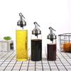 1PCS Oil Bottle High Borosilicate Glass Dispenser With Scale Quantitative Sauce Vinegar Cooking Kitchen Supplies