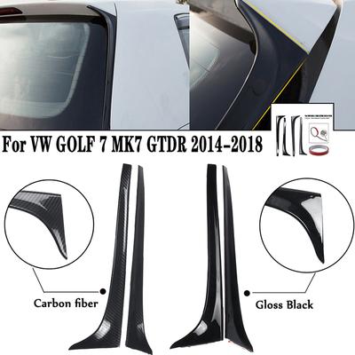 Автомобильные аксессуары, автостайлинг, спойлер на заднее окно, крыло для GOLF 7 MK7 GTD R 2014 2015 2016 2017 2018, глянцевый черный карбон